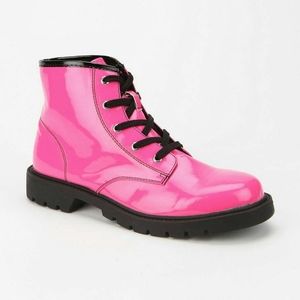 Deena & Ozzy pink combat boots